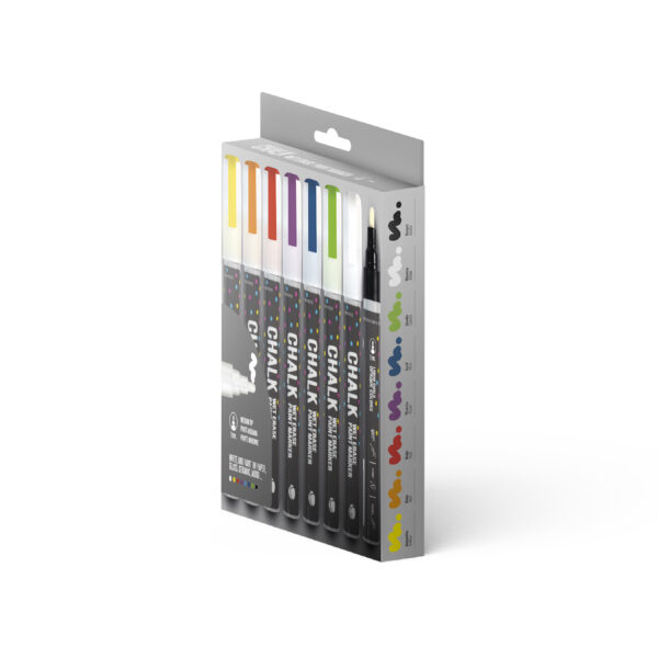 MTN PACK MARCADOR CHALK 8U 2MM
