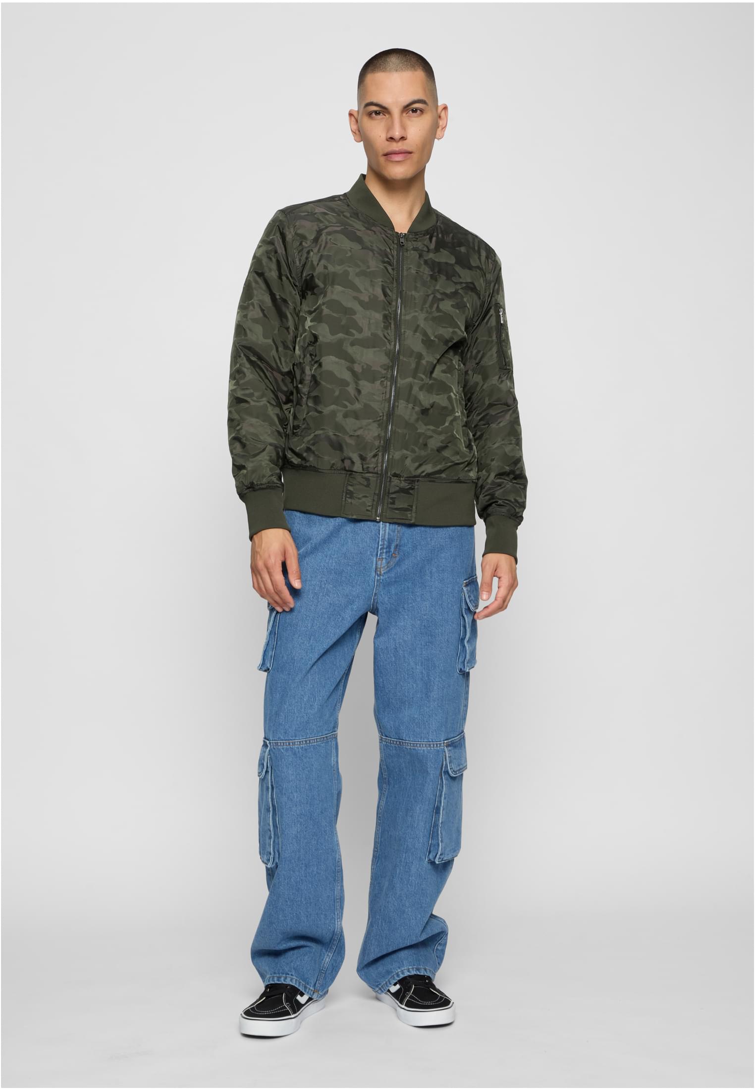 Tonal Camo Bomber Jacket - Image 4