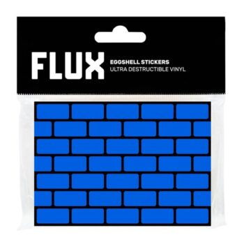 Flux Eggshell Stickers - 50 pieces - Bricks Cyan